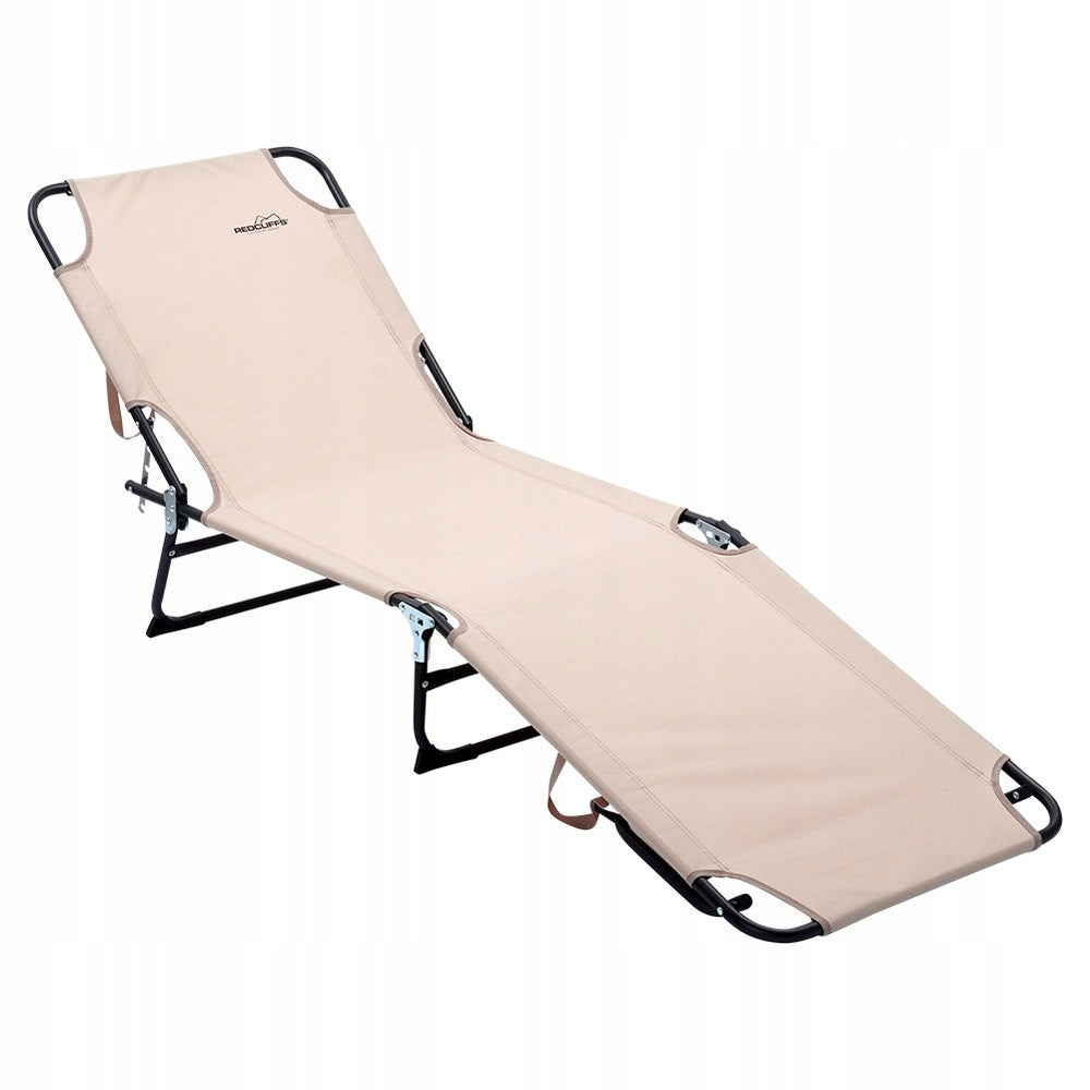 Couch GARDEN SUN LOUNGER Beach Folding Adjustable Field Travel Bed Brand Vilde