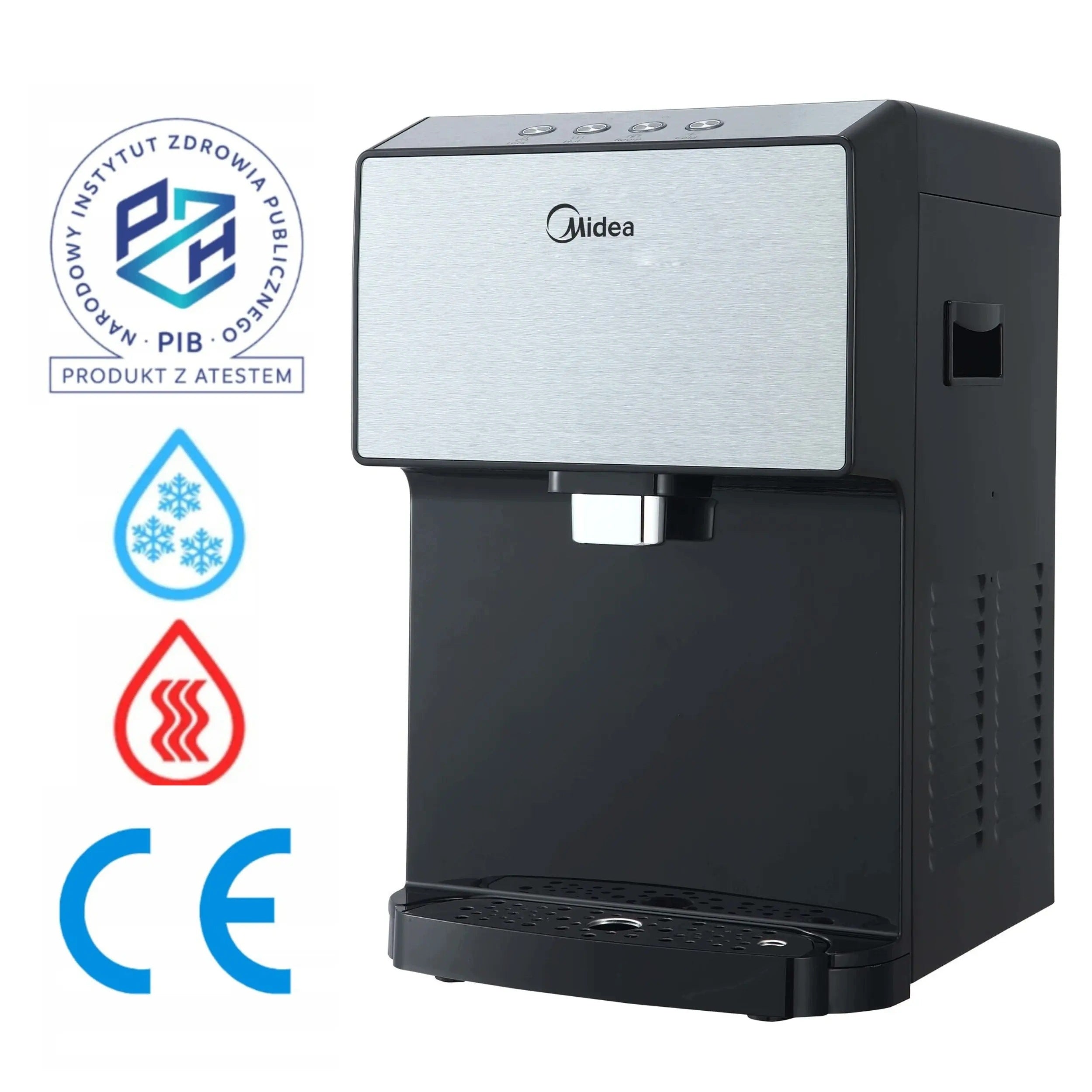 Countertop Water Dispenser Midea JS1844T Silver Cold Water Hot Room