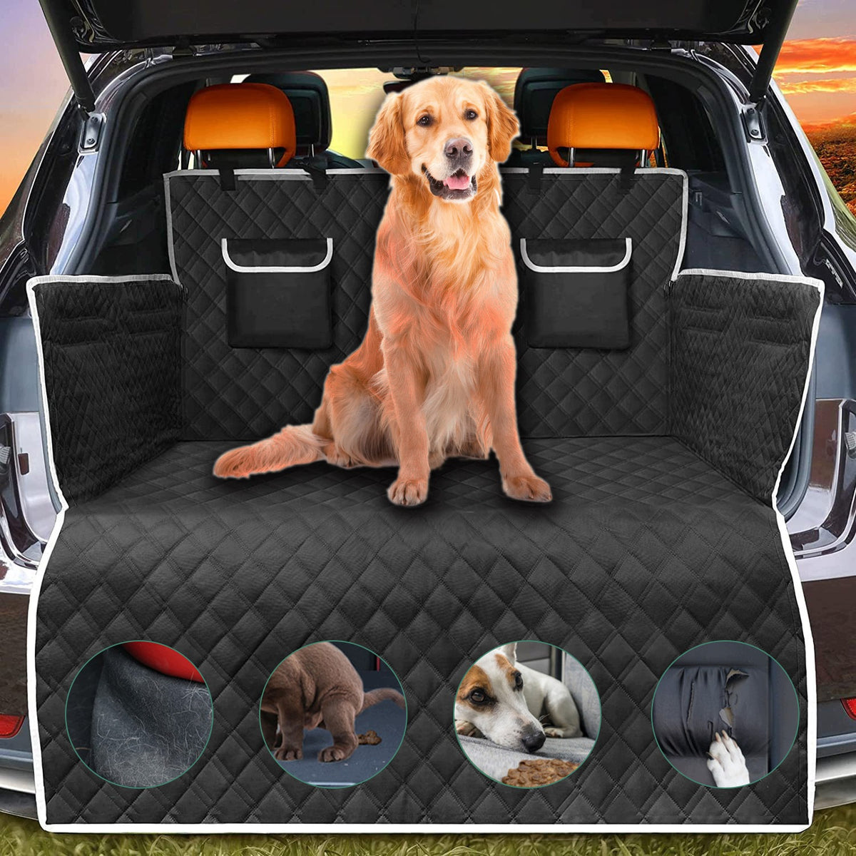 Cover Dog Trunk Mat WATERPROOF For Car Protective