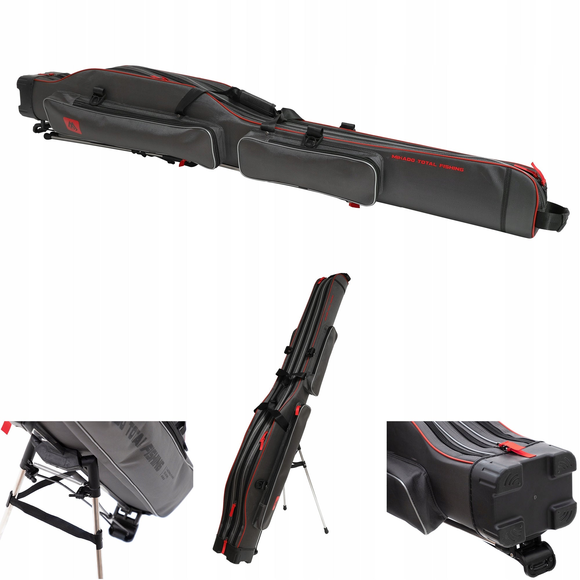 Cover Mikado for rods with reels 3 padded chambers 150cm 1,50m