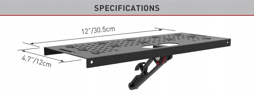 Cover TV Shelf for Decoder Tuner Remote Control Router 305x120mm Barkan Packaging status original