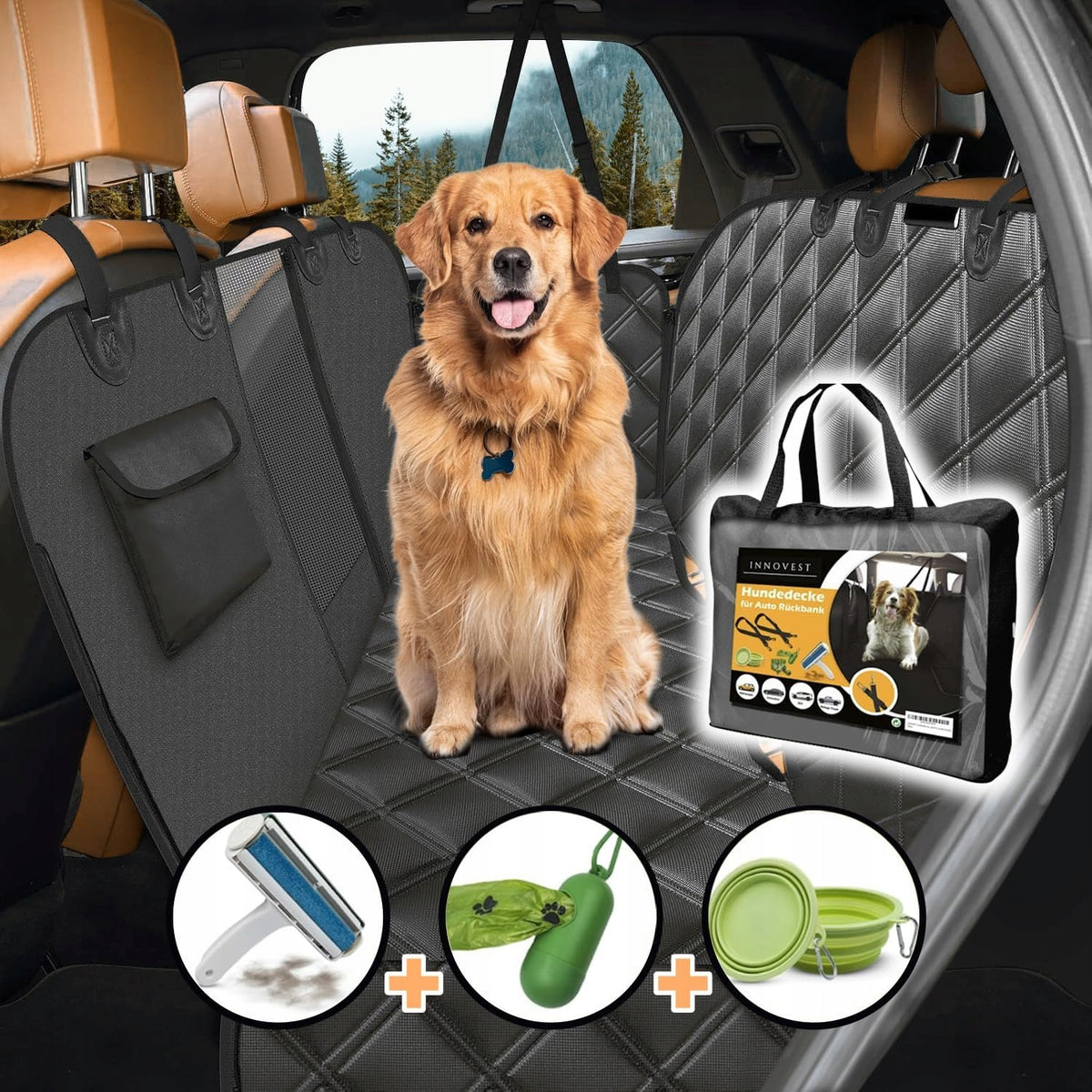 Cover car mat for dog seat 145x137 + akcesoria 6Y5 Manufacturer code MATA Dog Blanket Car Rear Seat