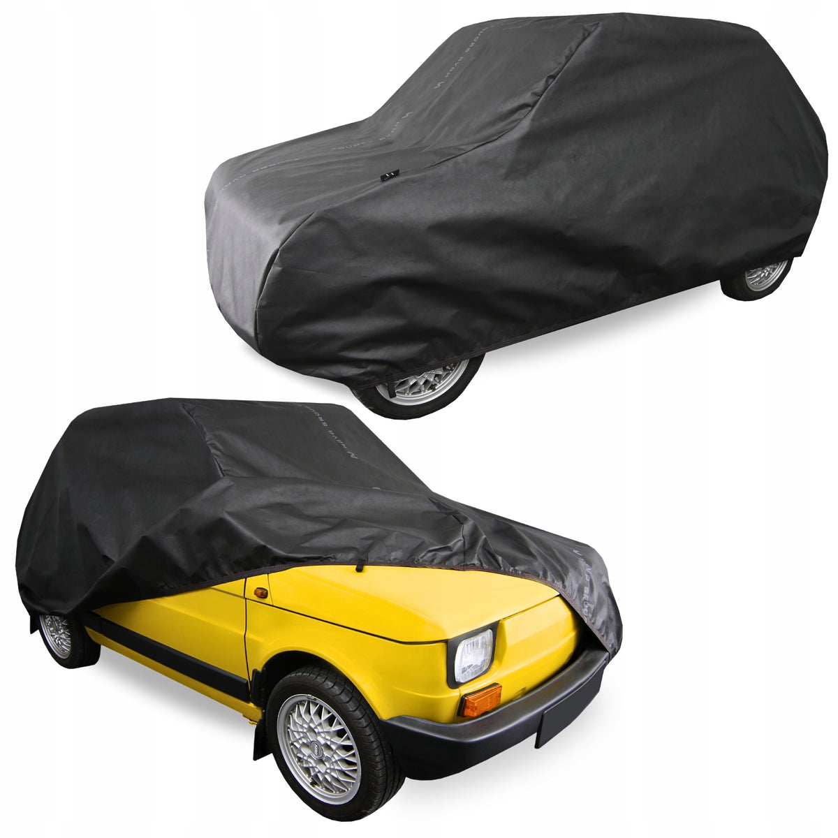 Cover for 126p Car Fiat Auto Tarpaulin Toddler Cover Classic Black