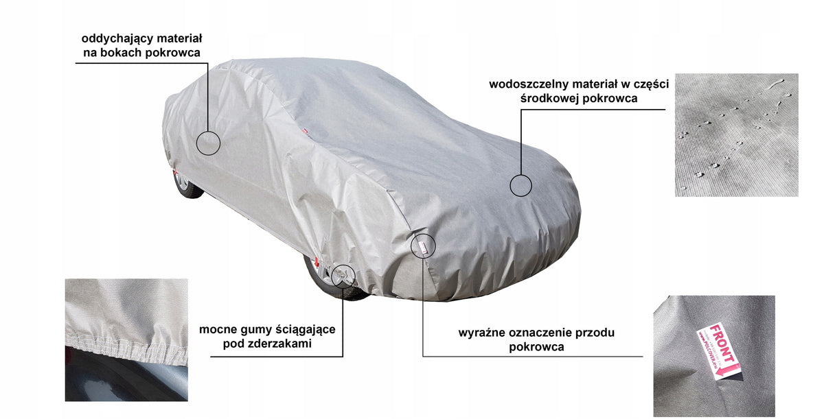 Cover for car Audi 80 B3,B4 sedan, coupe 3layers PRACTIC Polcover Product weight with unit packaging 2 kg