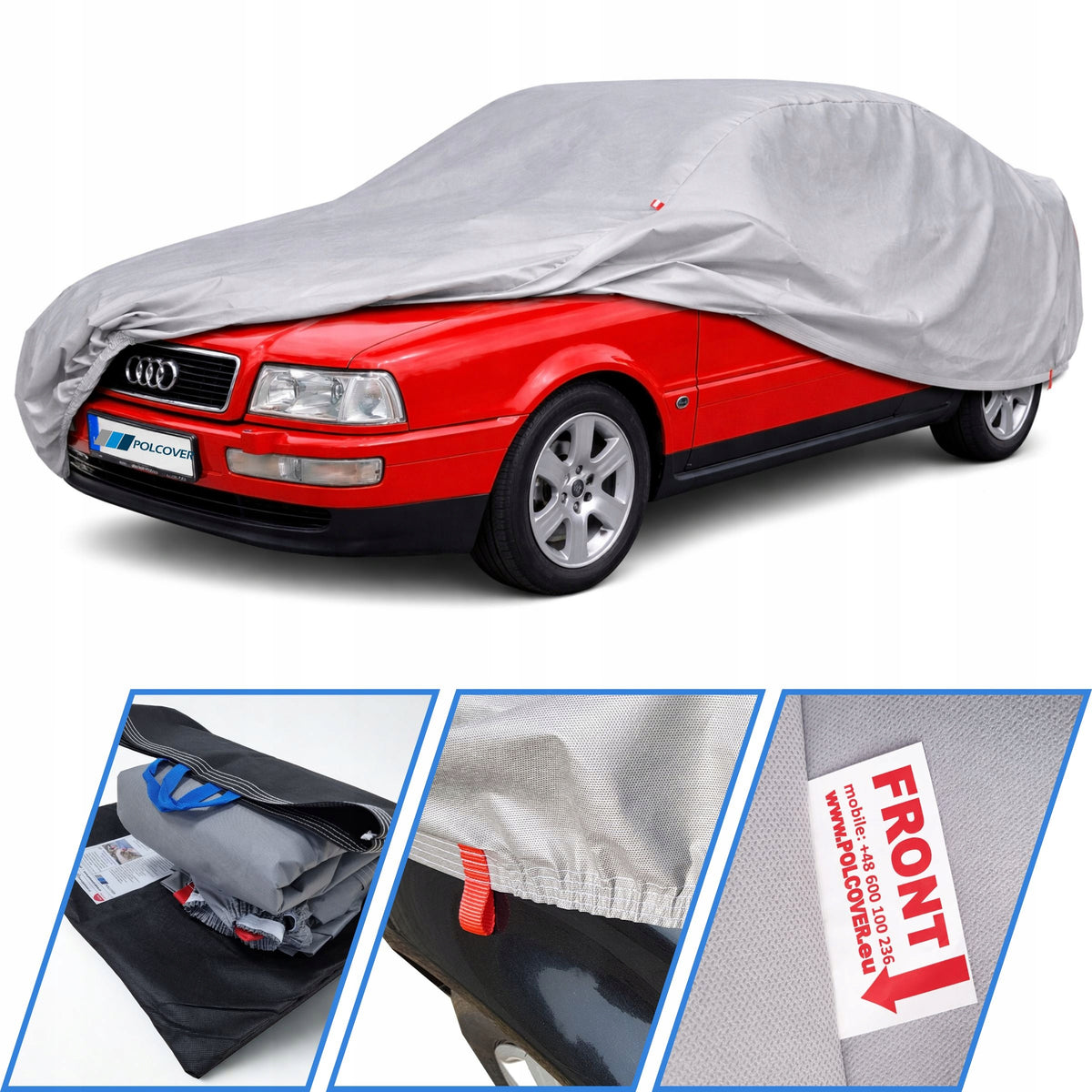 Cover for car Audi 80 B3,B4 sedan, coupe 3layers PRACTIC Polcover
