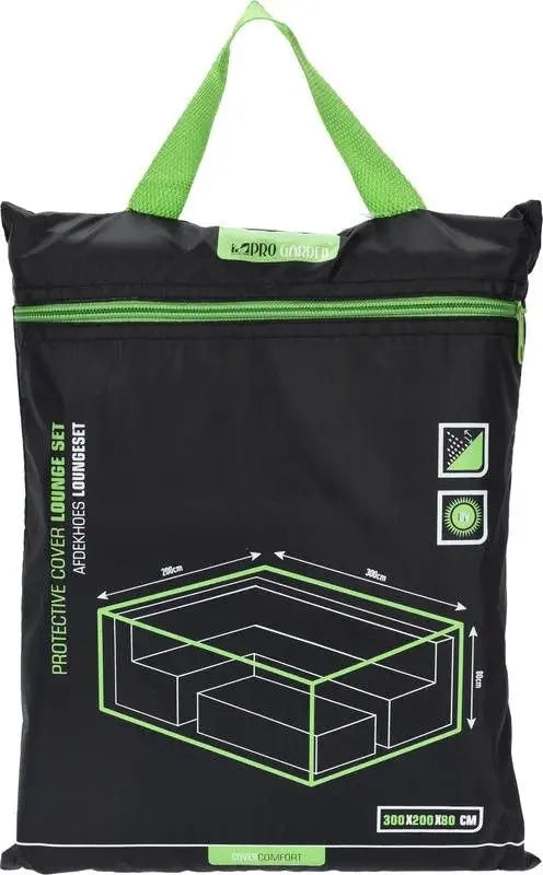 Cover for garden furniture 300 x 200 x 80 cm black Manufacturer code 8719202524024