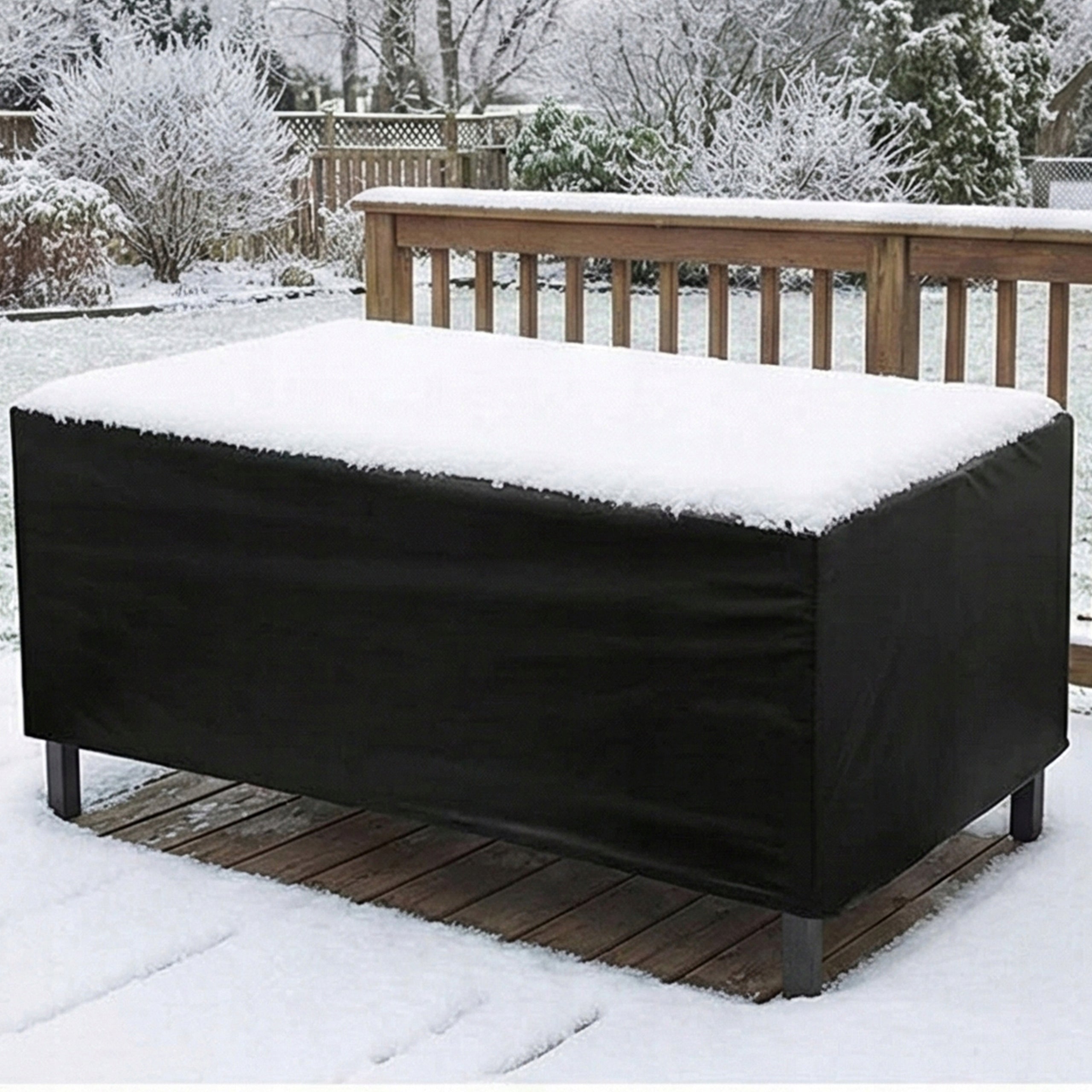 Cover for garden furniture 300 x 200 x 80 cm black Product width 200 cm