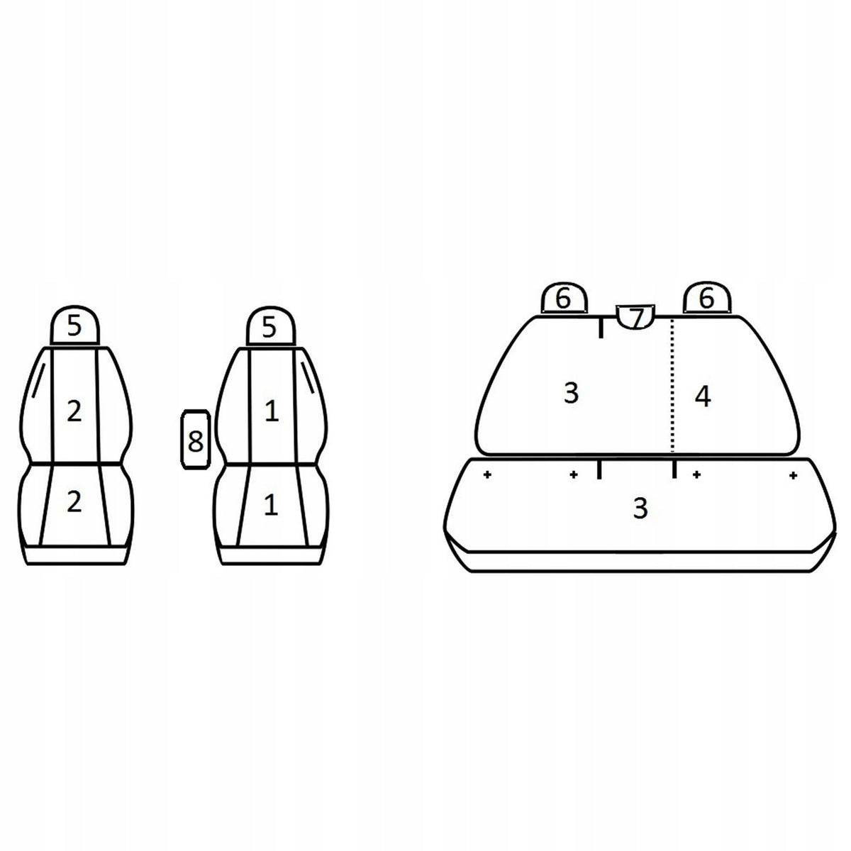 Covers DEDICATED Dacia Sandero III Stepway (2020 - ... ) Packaging status original