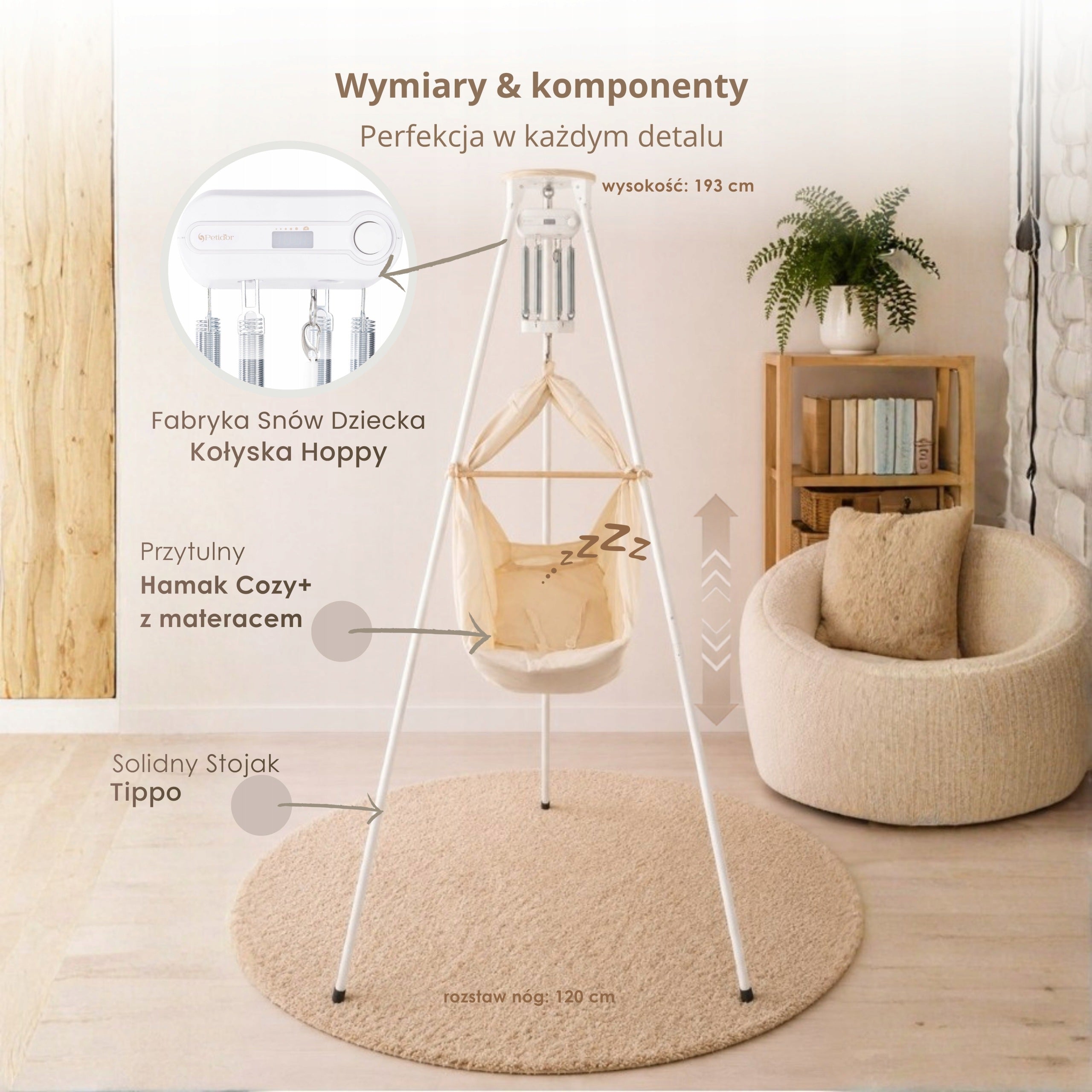Cradle, Hammock for children and babies Petidor Comfort Loved Again Packaging status original