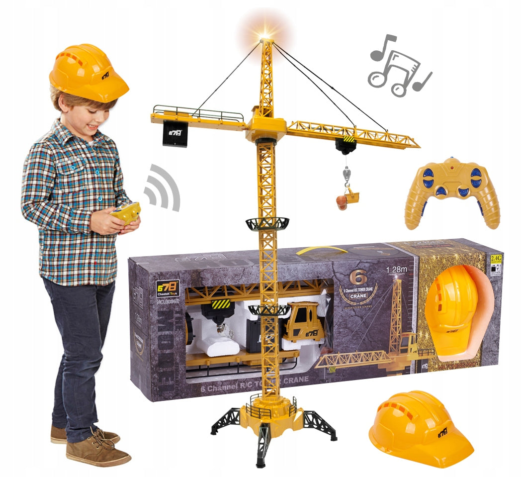 Crane Giga RC Remote Controlled + Helmet Toy Kids Remote Control Large