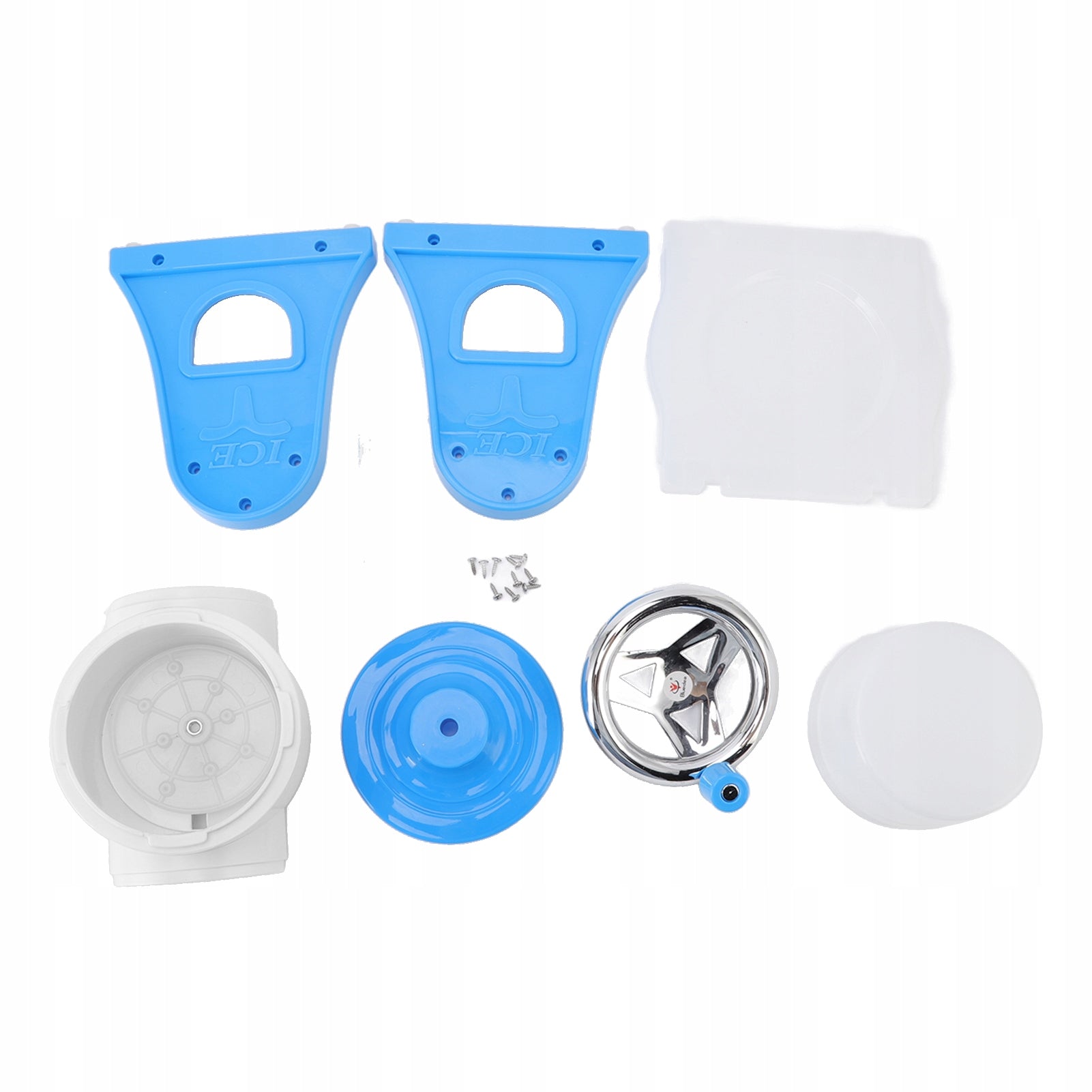 Crank manual ice shaving machine, universal, atwa for storage o Dominant color multicolor