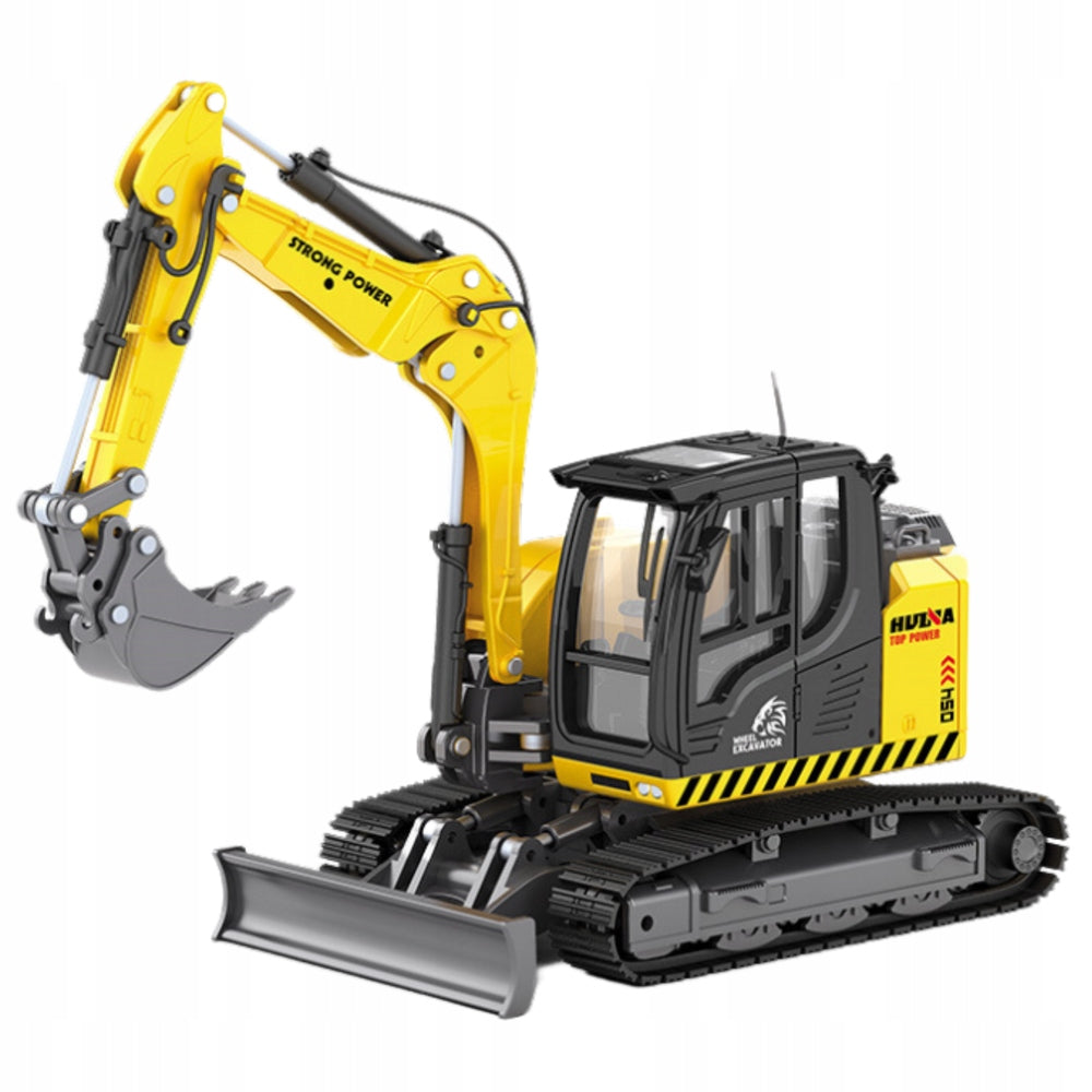 Crawler excavator with bulldozer yellow 1:50 250x135 mm Lean Toys Brand LEAN Toys