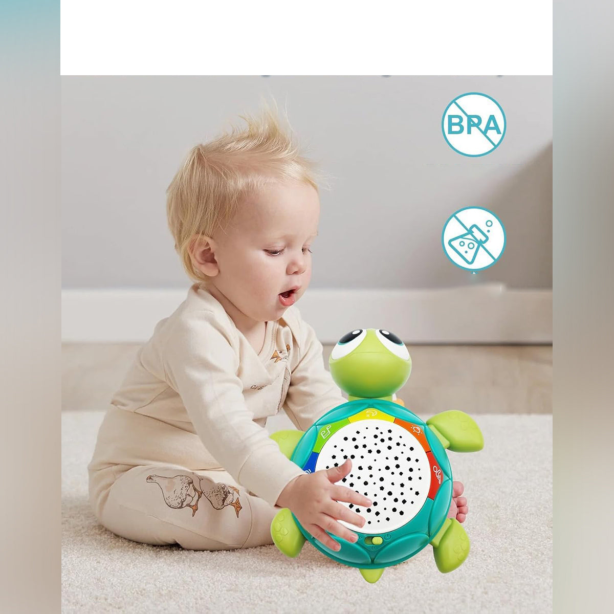 Crawling Toy for Children Ages 6-18 Months, Music Toys Packaging status original