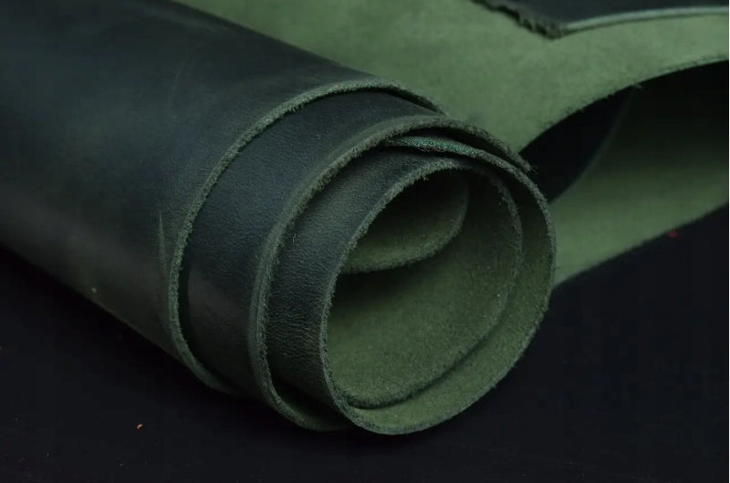 Crazy Horse leather 1.4-1.6mm (green) size A4