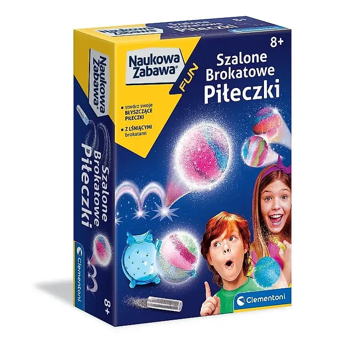 Crazy glitter balls. Scientific Fun