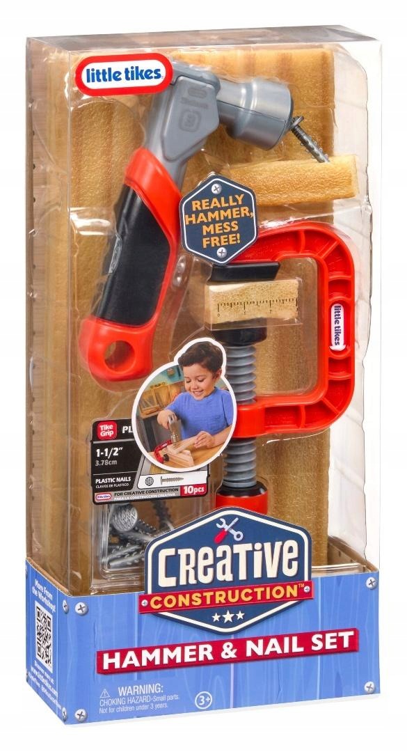 Creative Construction Hammer and Nail Set