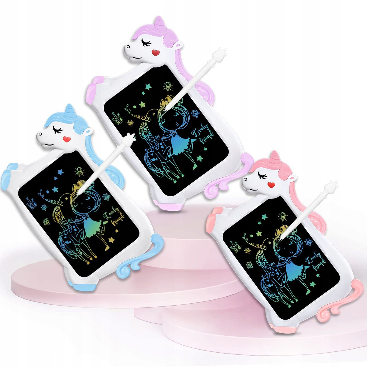 Creative LCD Tablet for Drawing 10" For Children 2-6 Years Unicorn Toy Manufacturer code Kreatywny Tablet LCD do Rysowania
