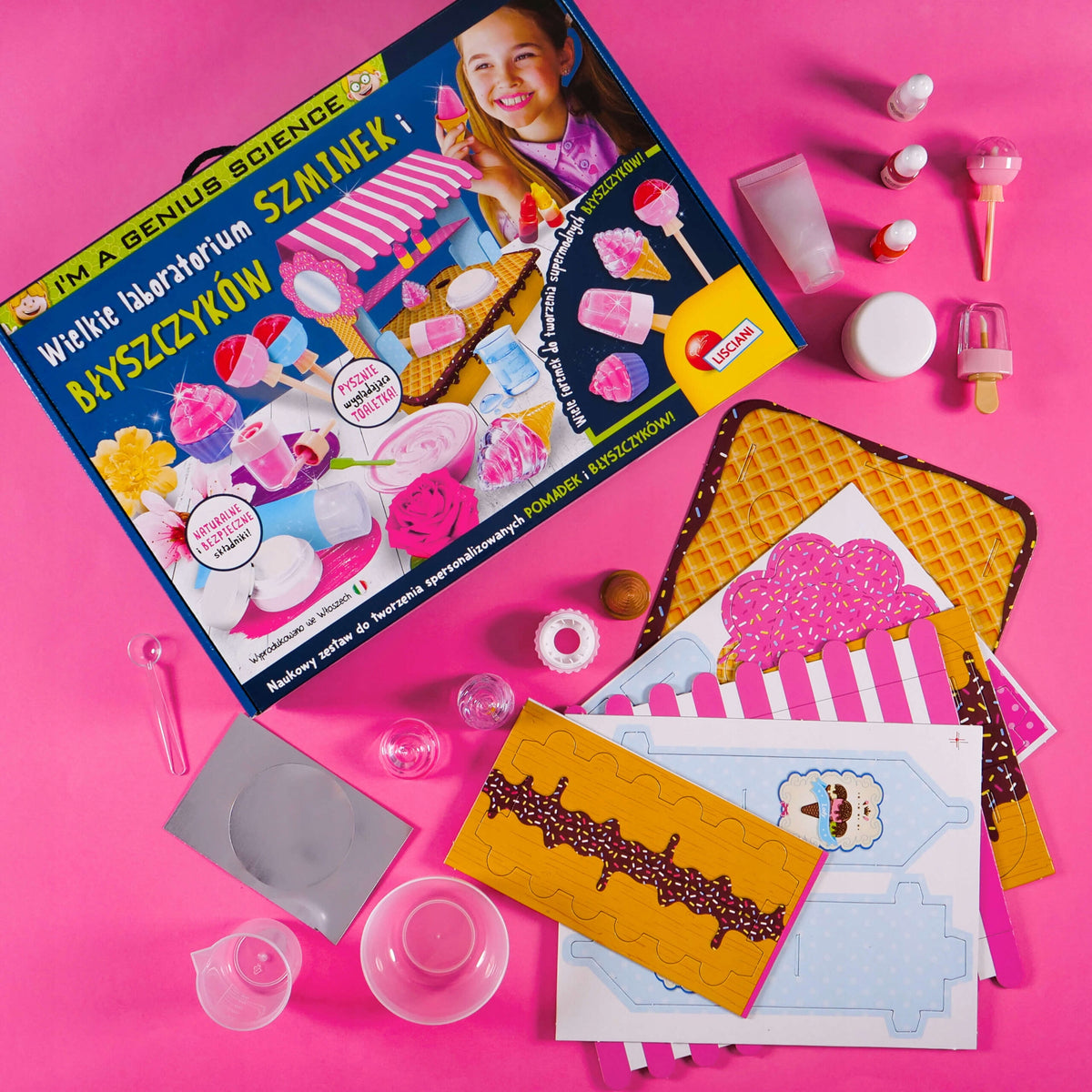 Creative set LISCIANI I'm a Genius Great lipstick lab Brand Lisciani