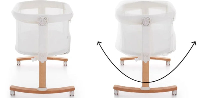 Crib Petite&Mars Glory delivery cradle extra bed circle 55x105 cm, Cream Packaging status original