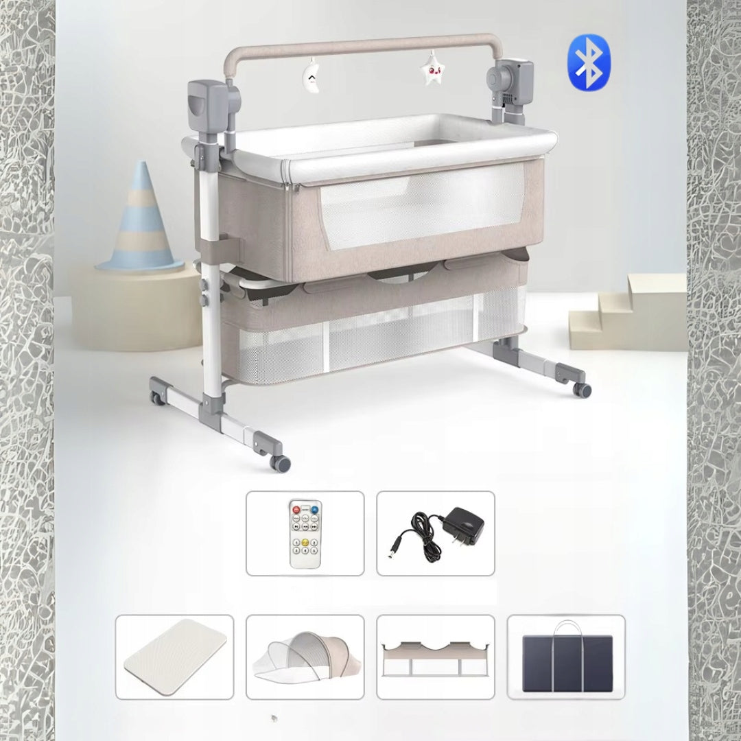 Crib rocker cradle electric mosquito net pilot set KHAKI / BEIGE Manufacturer code Khaki