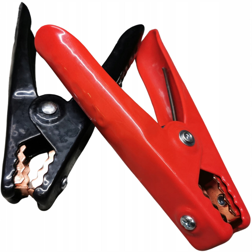 Crocodile Frog Jumper Cable Clamps 2PCS Pair Set Strong Solid Packaging status original