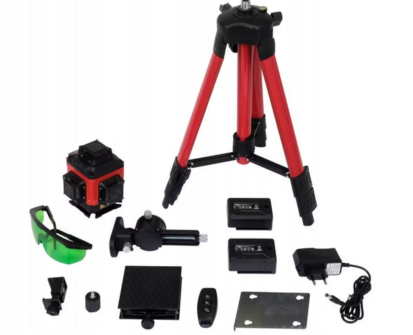 Cross laser Yato 16-line 4D green 30m suitcase, tripod, accessories