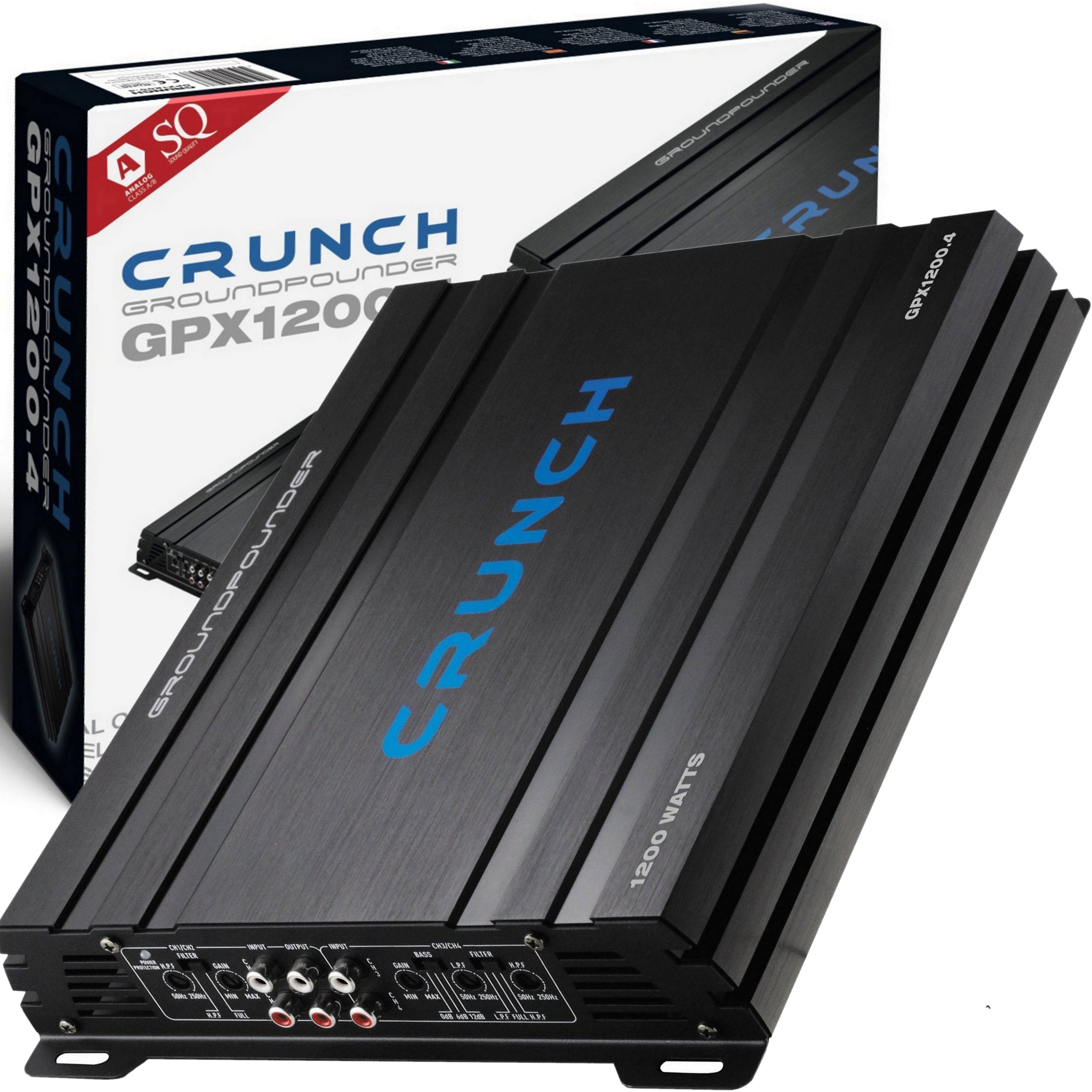 Crunch GPX1200.4 car amplifier strong 4channels 4x150RMS 1200W MAX