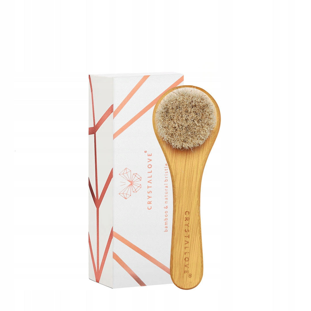 Crystallove Bamboo brush for face, neck, neckline and bust massage
