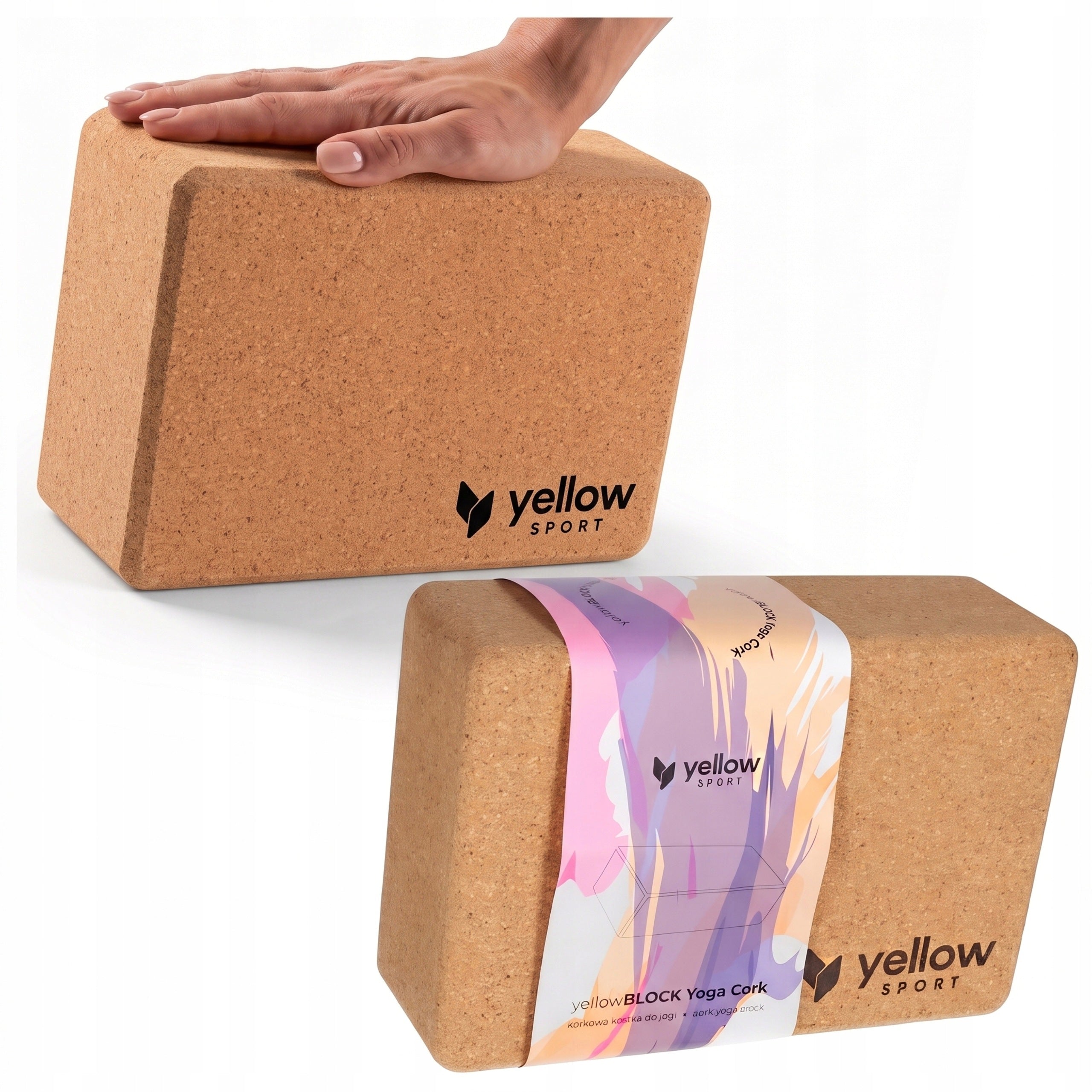 Cube Block Cork Block For Yoga Exercise Stretching Natural Cork