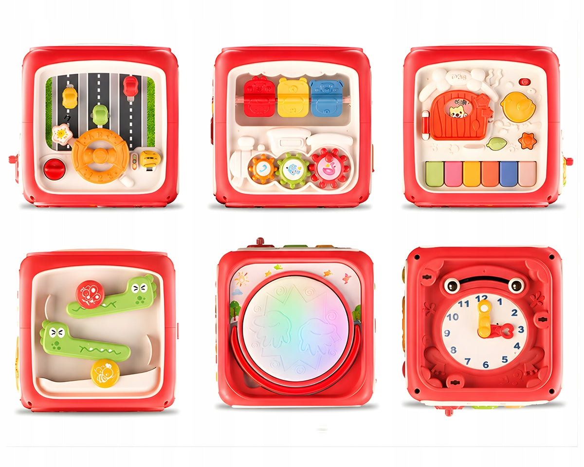 Cube Interactive Educational Multi-Cube 6 In 1 Interactive Drum Brand Sferazabawek