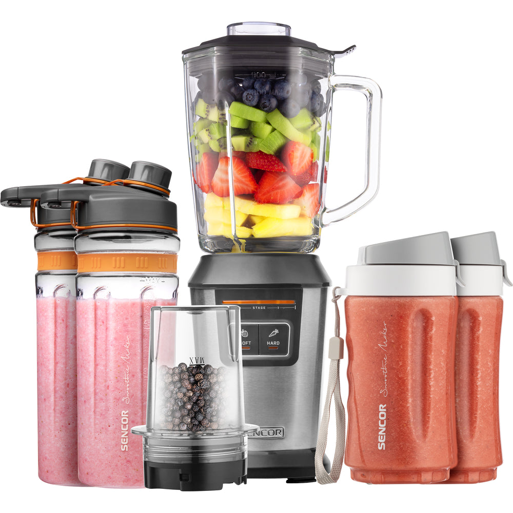 Cup Blender Sencor 7570SS 800W Smoothie Bottles Tritan Blade Titanium Power rating 800 W