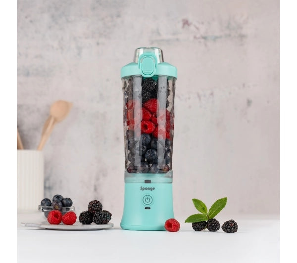 Cup Blender Sponge SPONBLM01 Wireless 0,6L for Mixing Dominant color green