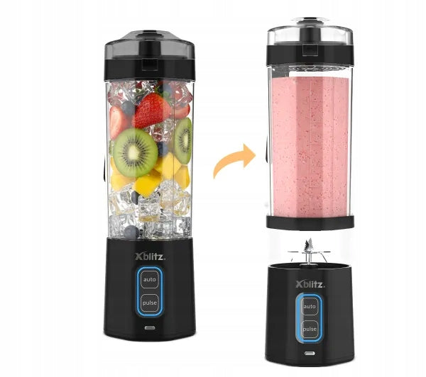 Cup Blender Xblitz Iron Wireless 0,7L for Mixing Packaging status original