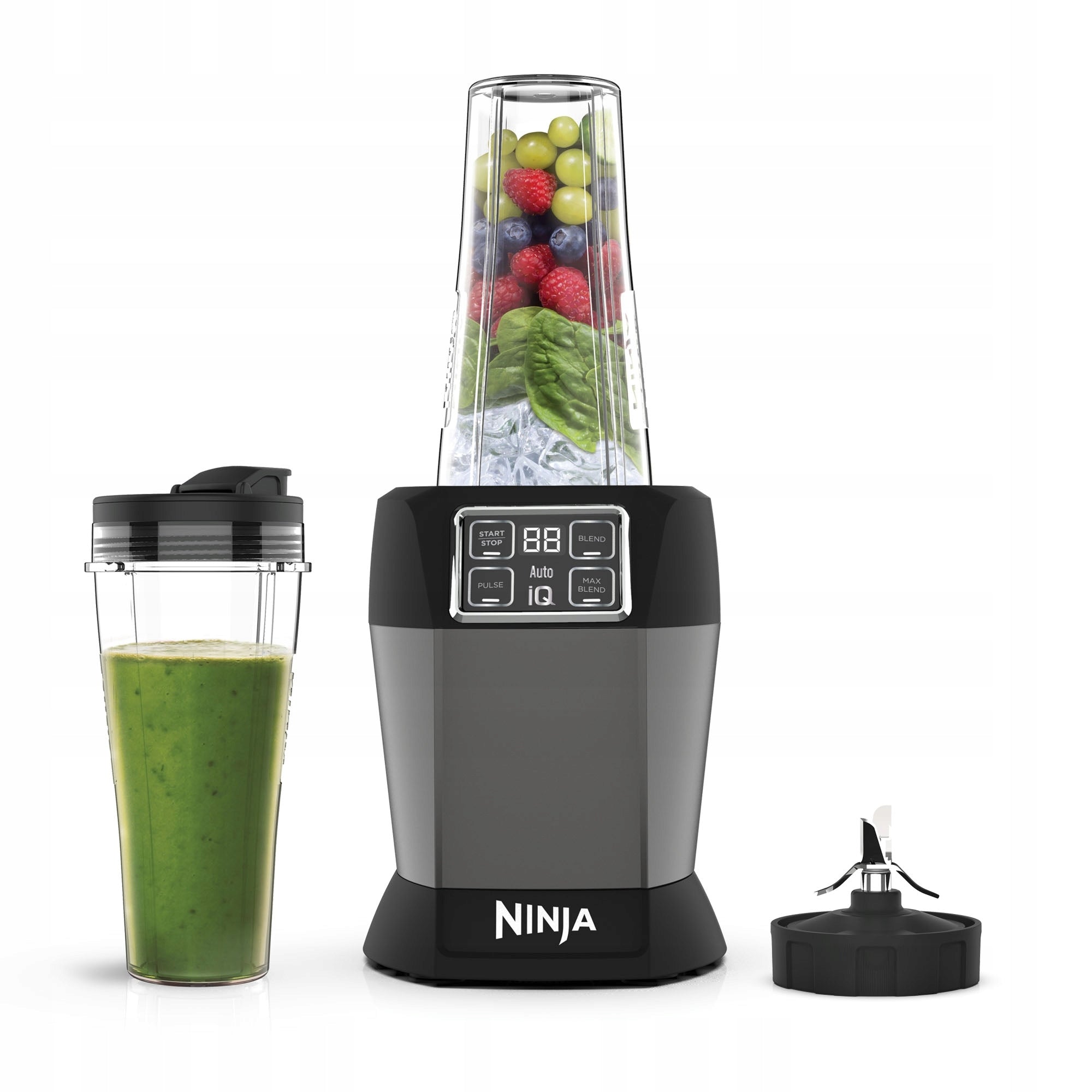 Cup blender NINJA BN495EU sports smoothie cocktail + 2 water bottles Brand Ninja