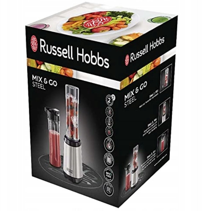 Cup blender Russell Hobbs 23470-56 Mix&Go 600ml smoothie 300W steel Brand Russell Hobbs