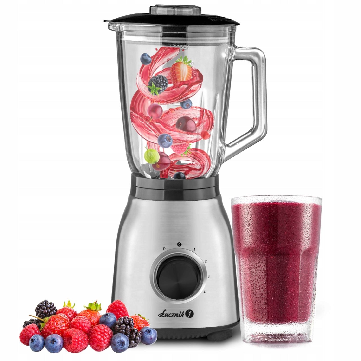 Cup blender strong Łucznik BL-1000 1,85l 1000W INOX steel crushes ice Manufacturer code BL-1000