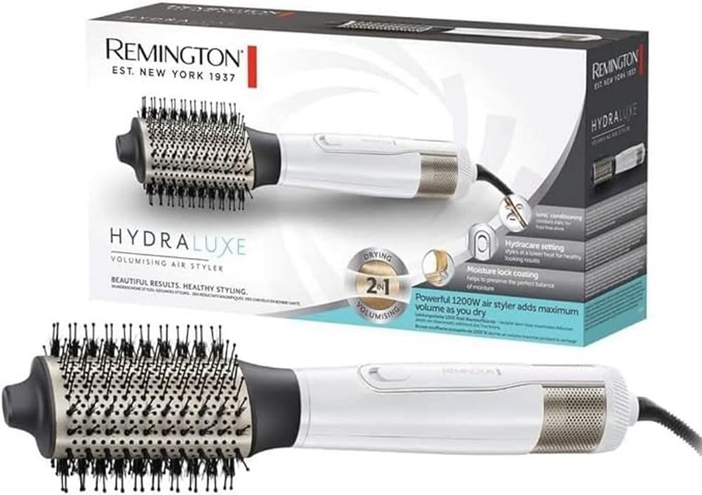 Curler Hair Dryer Remington For Hair Styling 2in1 Ionization 1200W AS8901