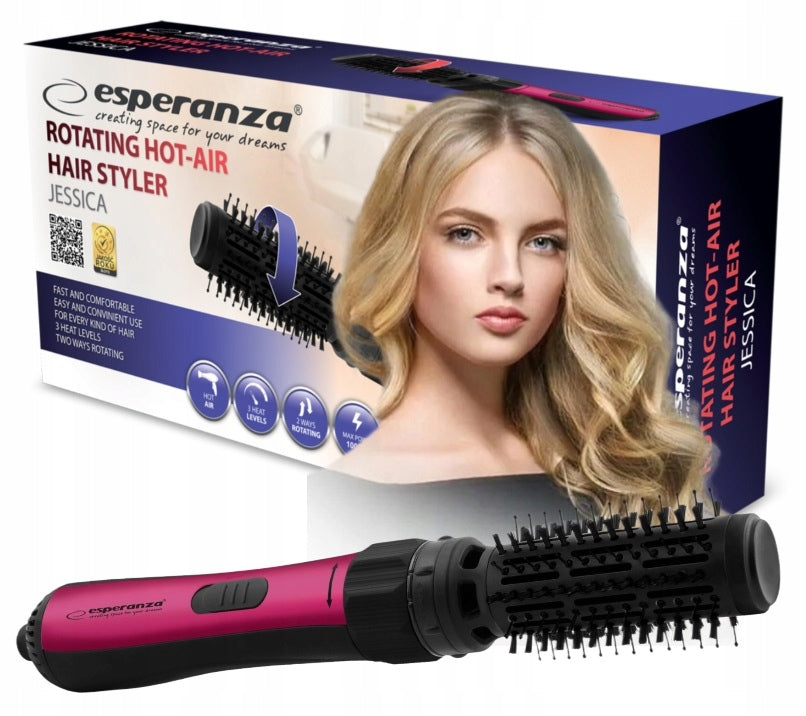 Curler-dryer for hair Esperanza EBL008 1000W black-red