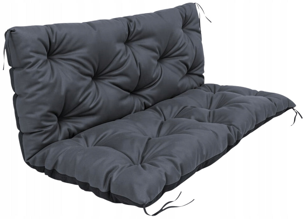 Cushion CUSHION 120x60x50cm for garden bench swing WATERPROOF graphite