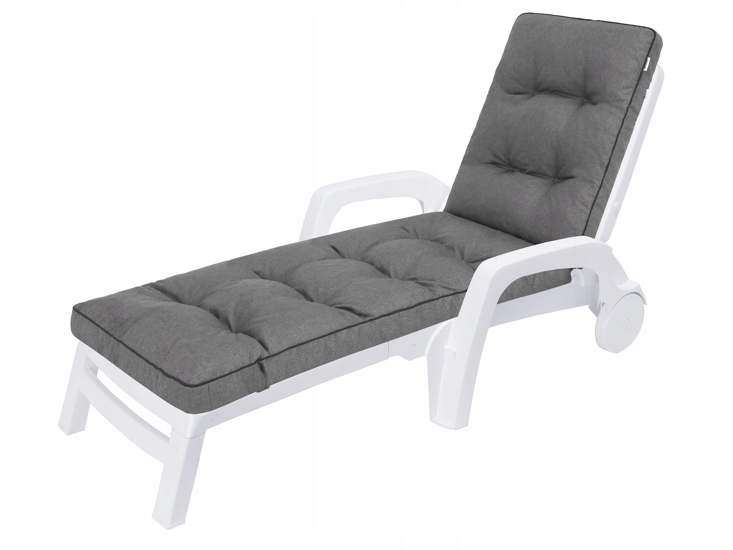 Cushion for garden lounger long - Cushion for furniture waterproof 201x55 cm Pillow width 55 cm