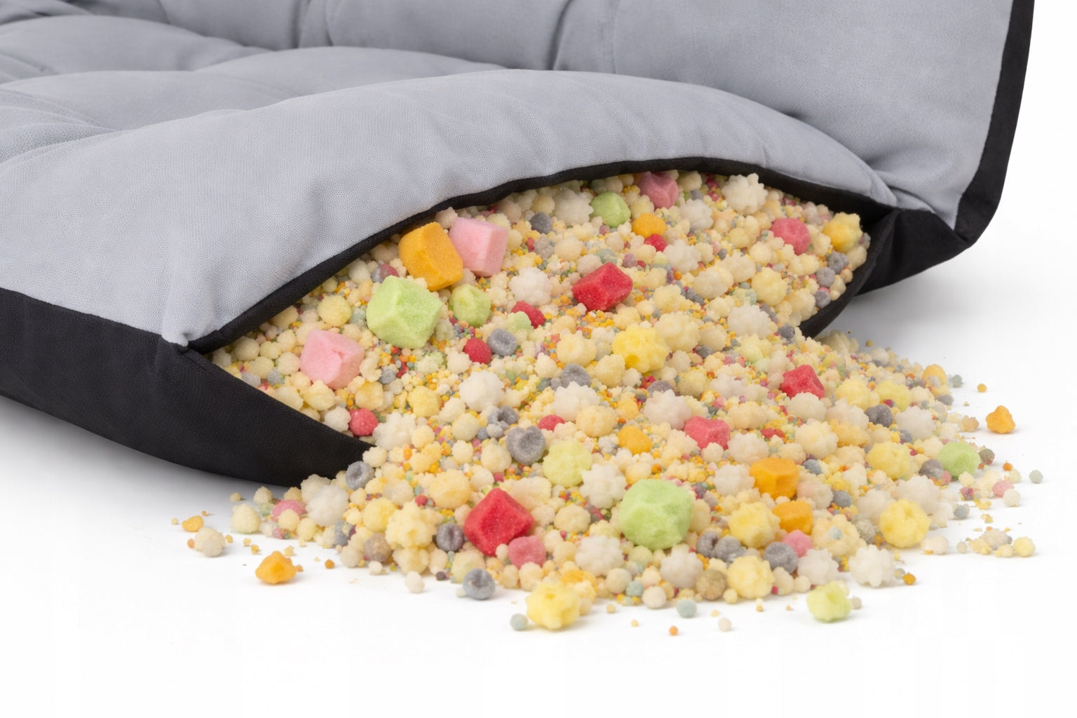 Cushions WATERPROOF for furniture RATTAN soft 180x60x50 set 2+1 STEEL Pillow width 110 cm