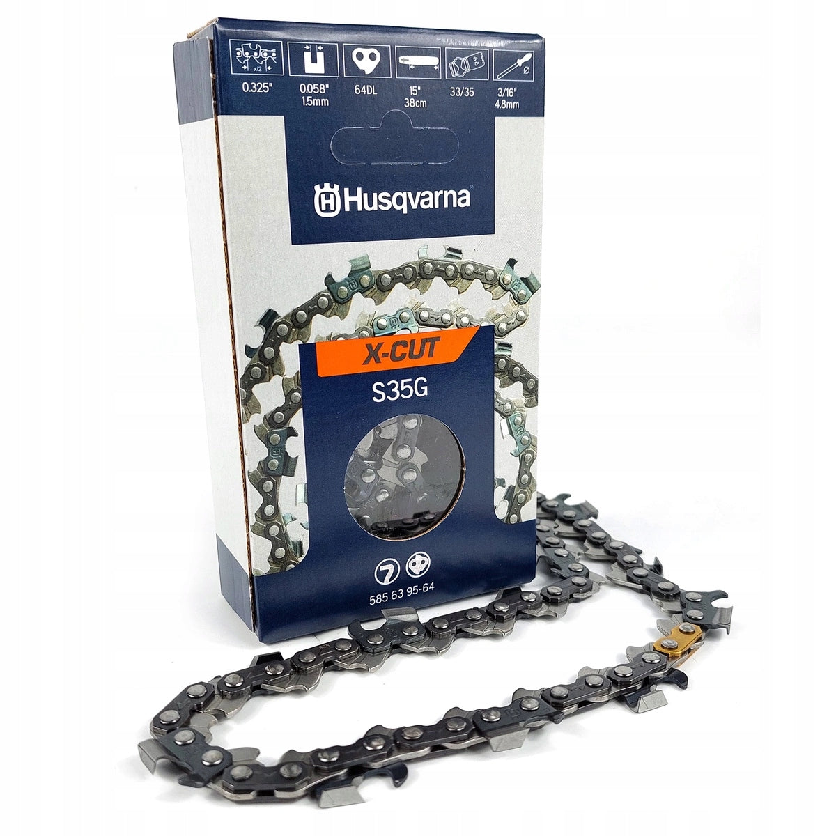 Cutting chain Husqvarna S35G .325 1,5 mm 64 links - half chisel