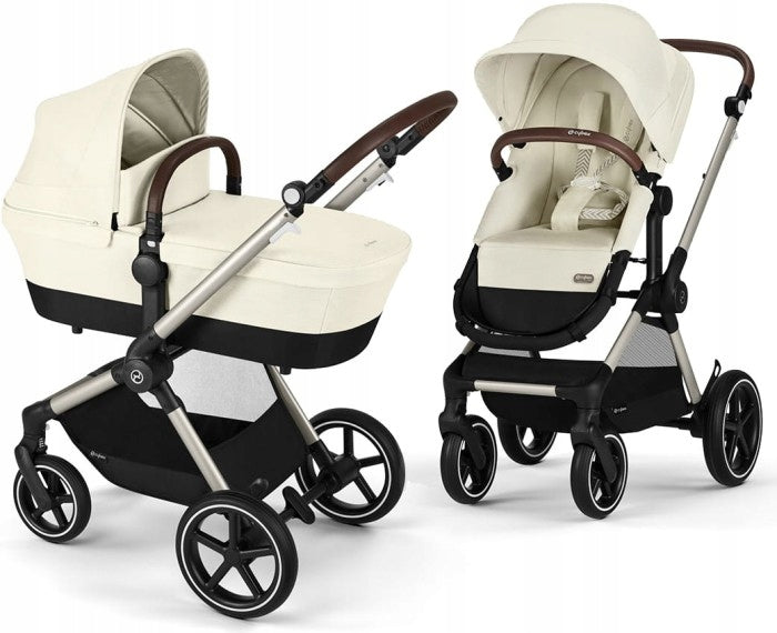 Cybex Eos Lux Multifunction Stroller + 2in1 Seashell Beige Gondola (Taupe)