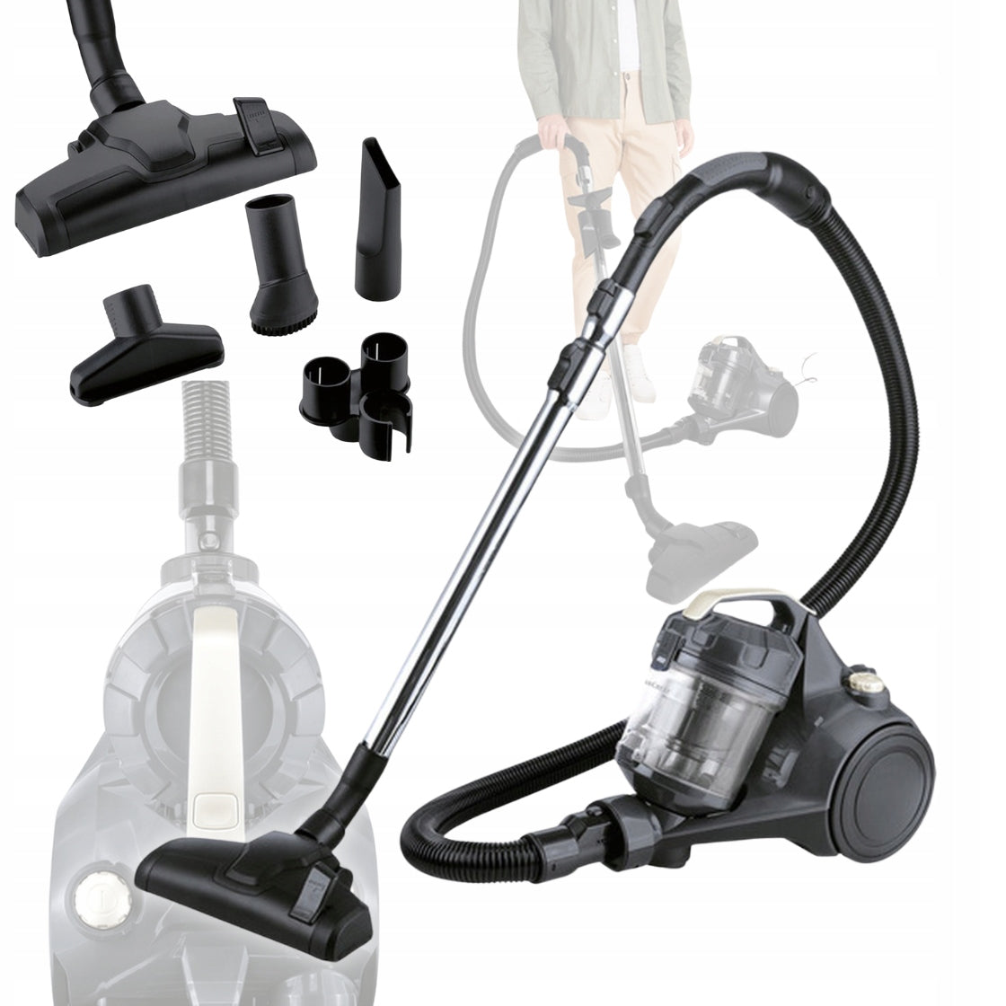 Cyclone Bagless VACUUM CLEANER SILVERCREST SBZBK 850 A1 850W