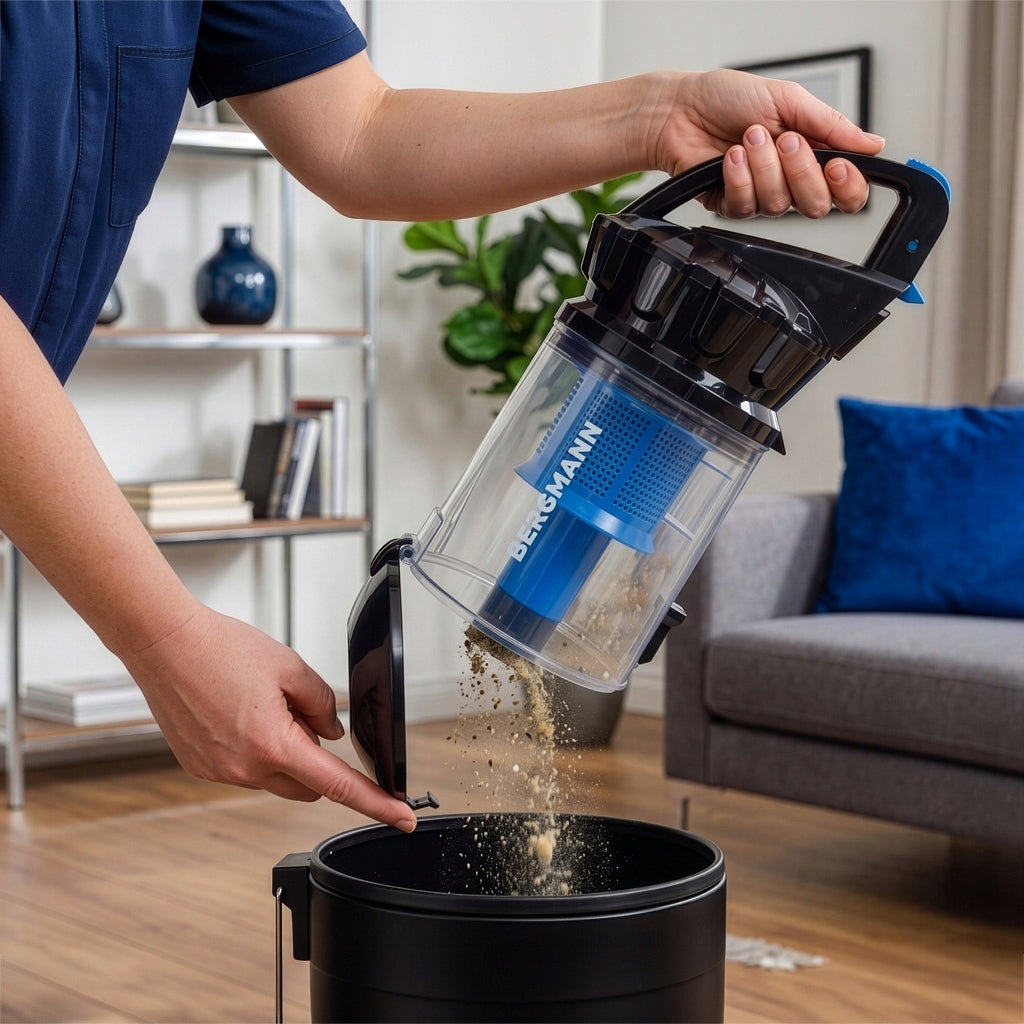 Cyclone Bagless Vacuum Cleaner BERGMANN 3500 W 2L HEPA Filter Adjustable Dominant color black