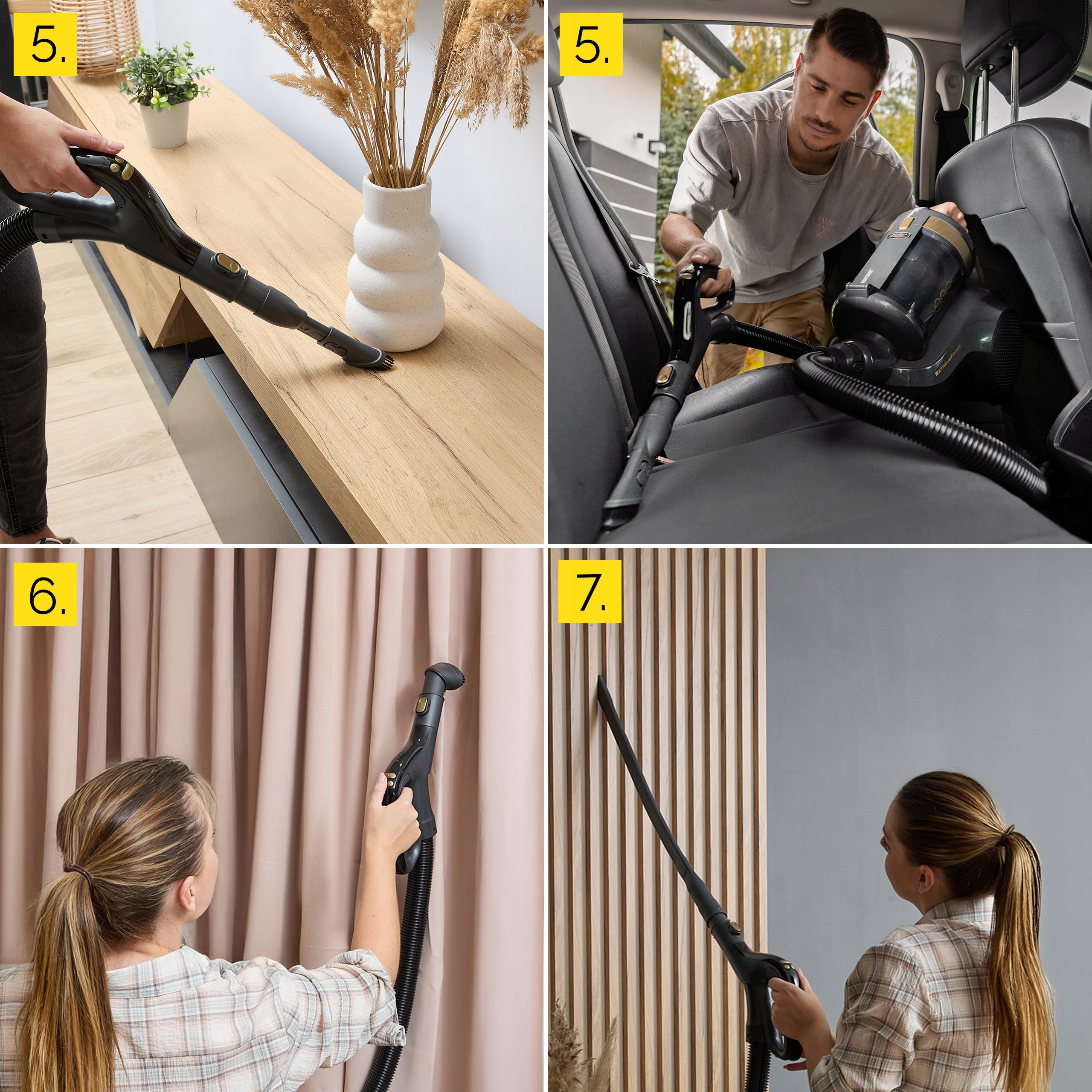 Cyclone bagless vacuum cleaner Yoer powerful 900W HEPA +Aromat 7 sockets PILOT Vacuum cleaner type bagless