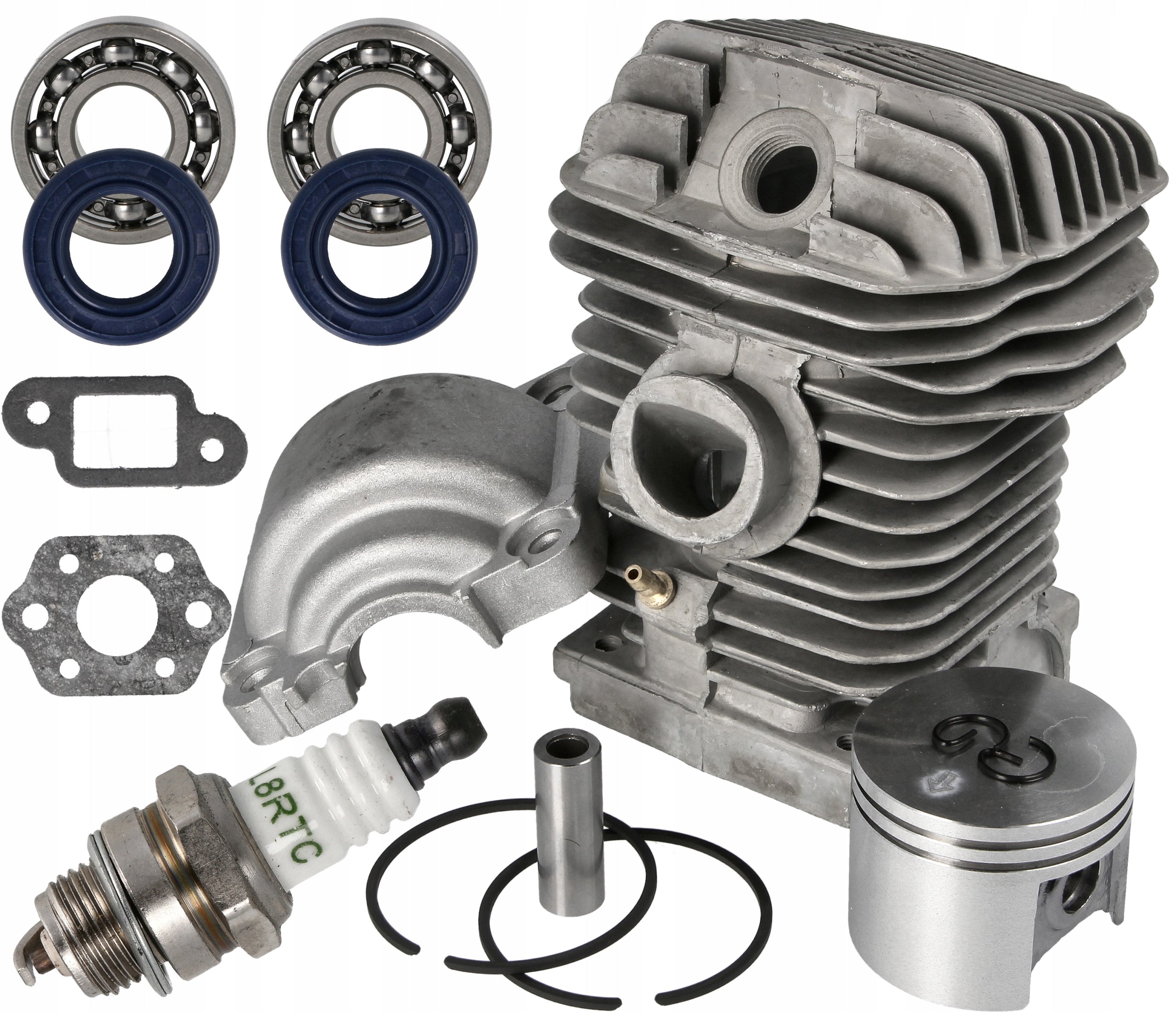 Cylinder Piston For Saw STIHl MS230 MS250 023 025 45.5mm Replacement Kit