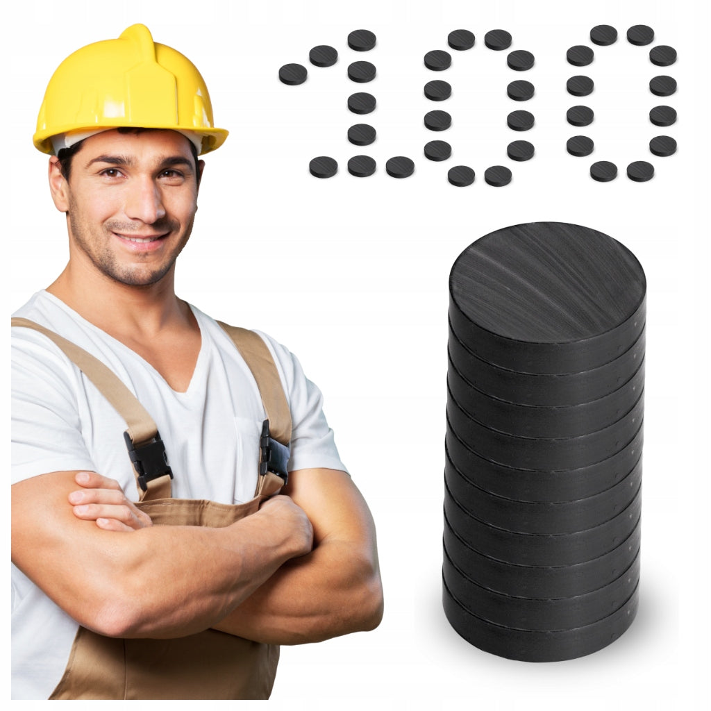 Cylindrical Magnet 20x3 mm Ferrite Magnets STRONG ROUND Strong Packaging status original