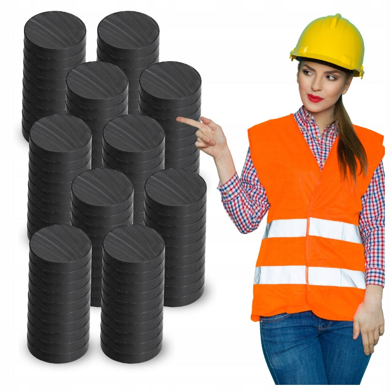 Cylindrical Magnet 20x3 mm Ferrite Magnets STRONG ROUND Strong