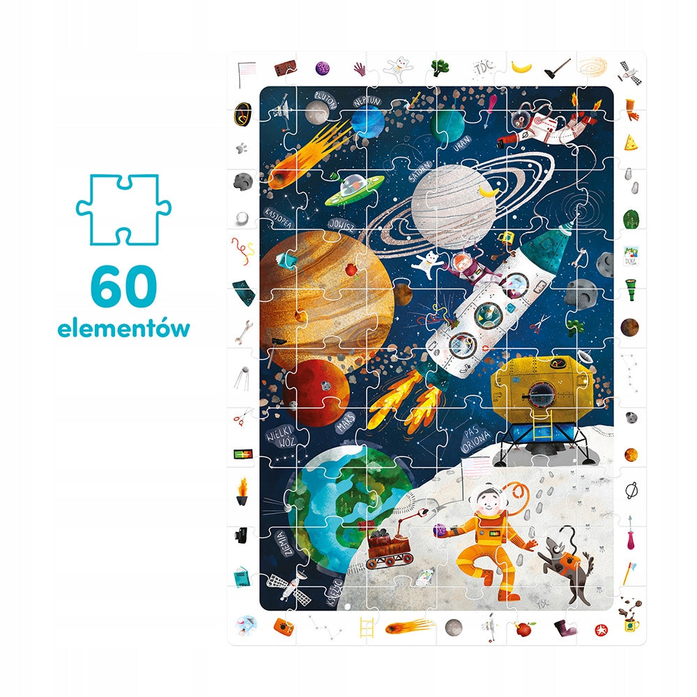 CzuCzu Observational puzzle 60 el. Space 93181 4+ Packaging status original